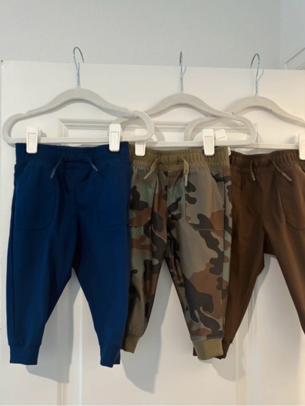 Toddler Jogger Pants - Blue, Camo, Brown - Comfortable Everyday Bottoms